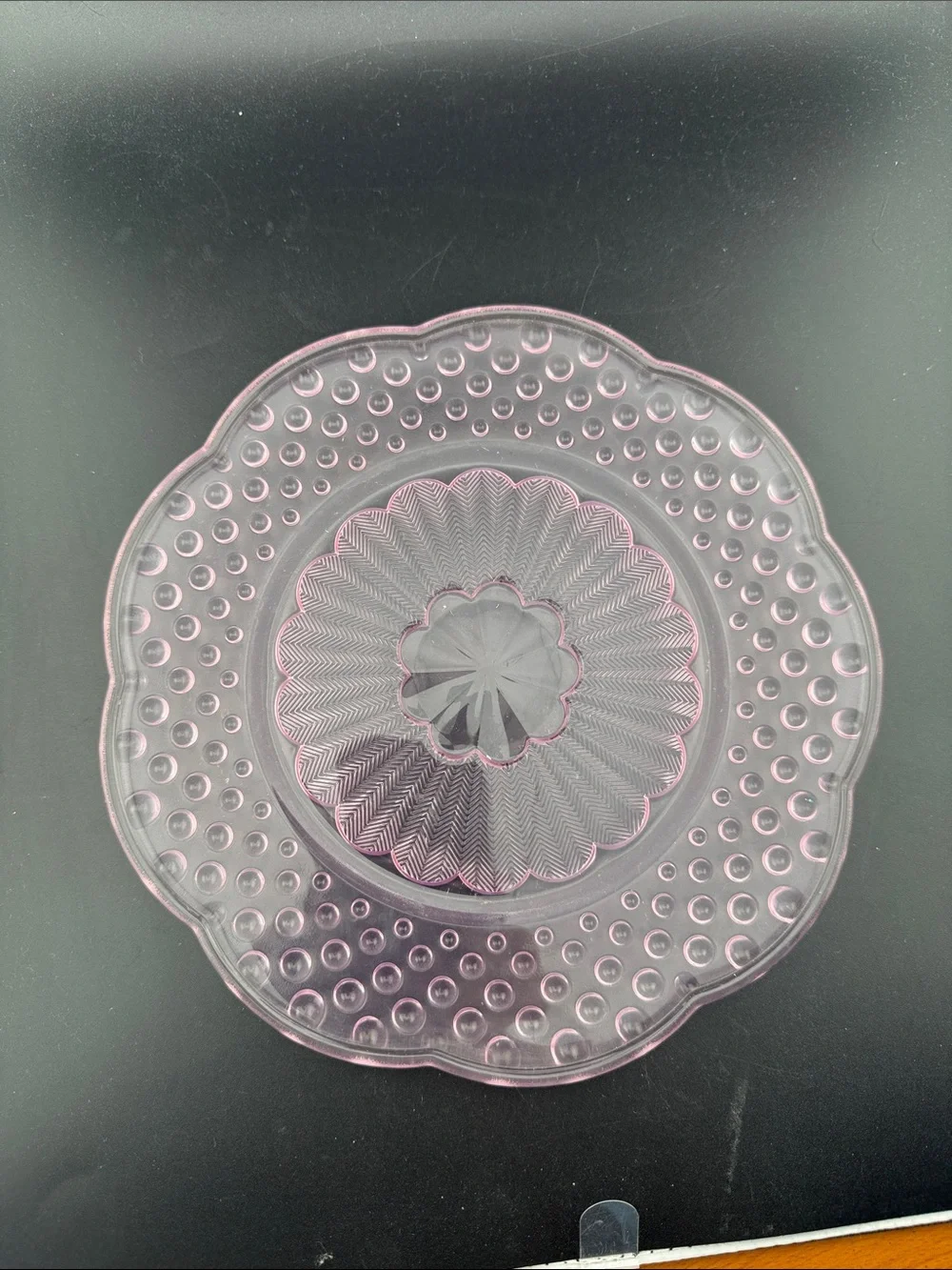 Luncheon Plate Emily's Attic Pink by GORHAM CRYSTAL